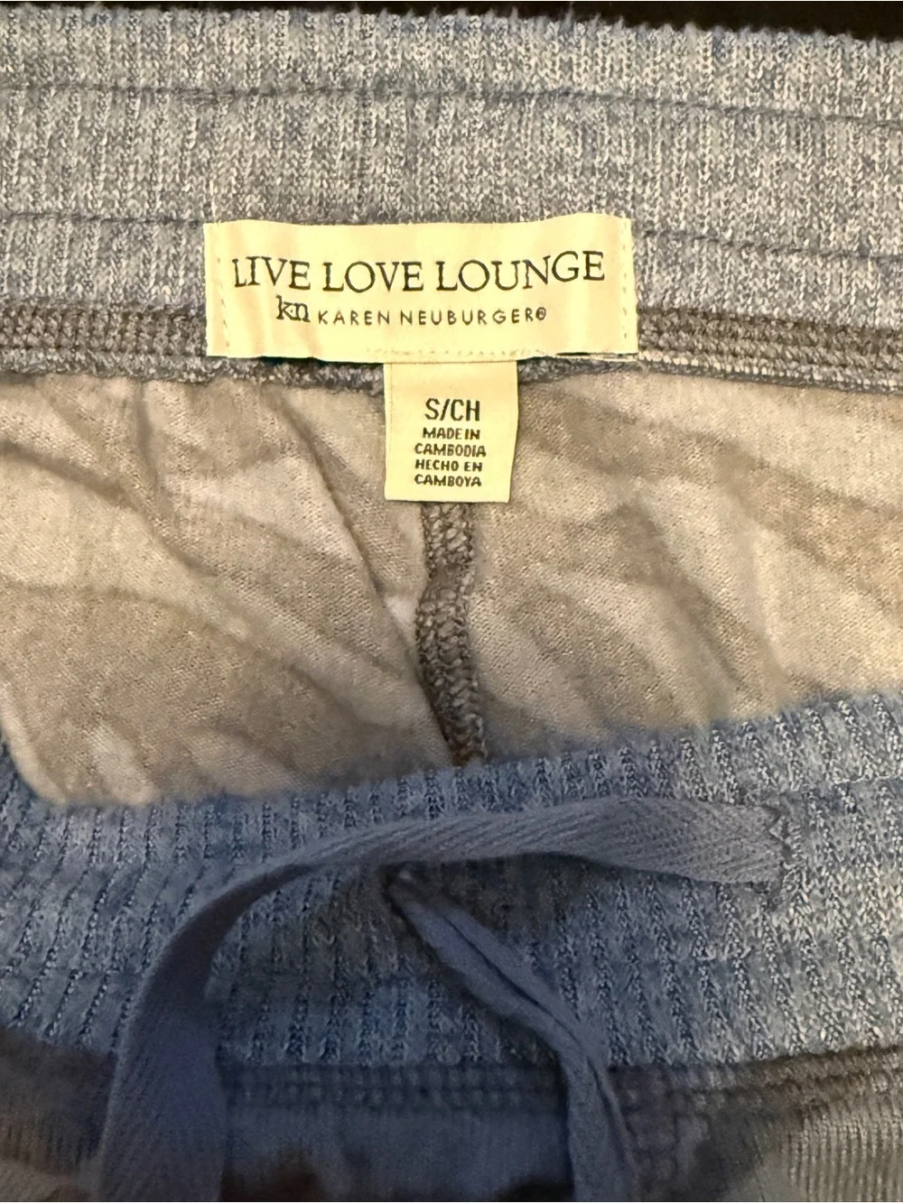 Live Love Lounge Blue Zebra Lounge/Pajama Set size small